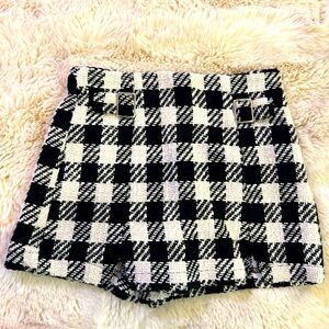 Zara girls woven winter skort